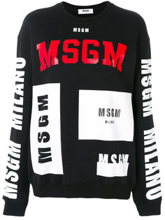 толстовка с принтом  MSGM