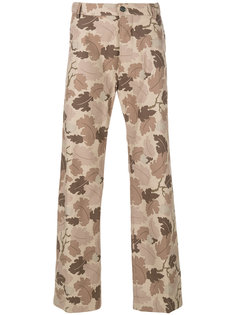 leaf print trousers  Walter Van Beirendonck