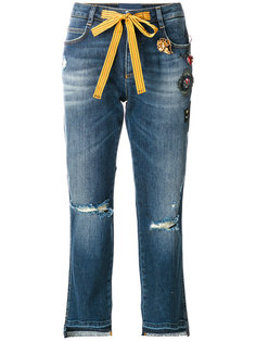 декорированные укороченные джинсы Ermanno Scervino
