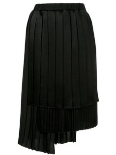 asymmetric pleated skirt   Astraet