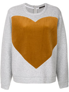 heart print sweatshirt Odeeh