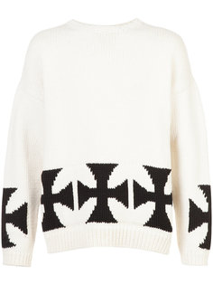 cross pattern sweater Enfants Riches Déprimés