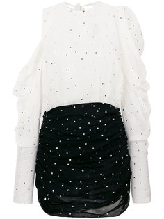 платье с асимметричными плечами и отделкой  Magda Butrym