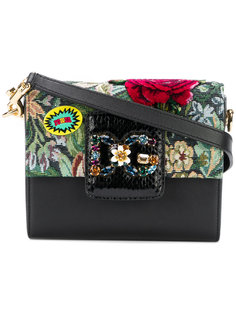 сумка на плечо с цветочной вышивкой Dolce & Gabbana