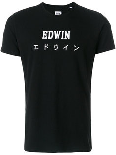 футболка с принтом с логотипом Edwin