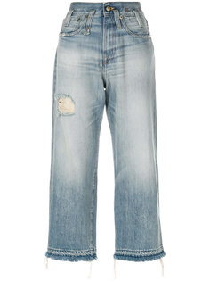 укороченные джинсы с завышенной талией  R13
