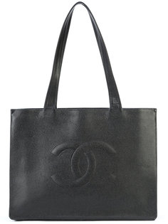 Chanel Black Caviar Vintage XL Shopper Tote Bag Chanel Vintage