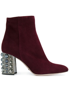 ankle boots with embellished heel Sebastian