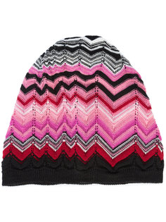 patterned knit beanie Missoni