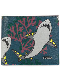 бумажник с принтом акул Furla