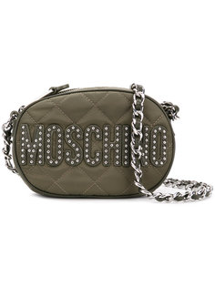 стеганая сумка на плечо с логотипом Moschino
