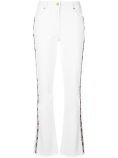 джинсы клеш с отделкой сбоку  Etro