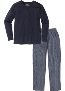 Пижама (темно-синий с узором) Bonprix