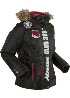 Функциональная стеганая куртка (черный) Bonprix