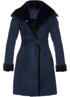 Пальто из искусственной кожи (темно-синий) Bonprix