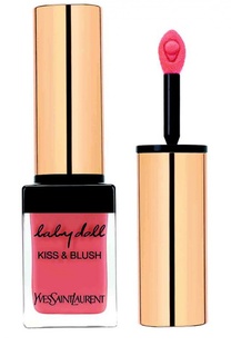 Блеск для губ и румяна Baby Doll Kiss &amp; Blush 07 Corail Affranchi YSL