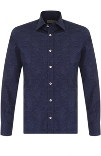 Хлопковая рубашка с принтом Canali