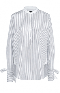 Хлопковая блуза свободного кроя в полоску Rag&amp;Bone