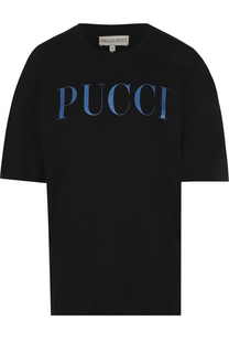 Хлопковая футболка с объемными рукавами Emilio Pucci