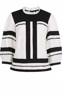 Хлопковая блуза с укороченными рукавами Isabel Marant Etoile