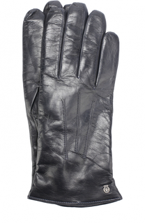 Кожаные перчатки с подкладкой из смеси шерсти и кашемира Roeckl
