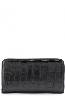 Бумажник из кожи крокодила на молнии Dami