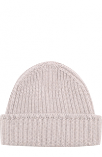 Кашемировая шапка фактурной вязки с отворотом TSUM Collection