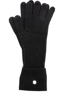 Вязаные перчатки из смеси шерсти и кашемира Escada Sport