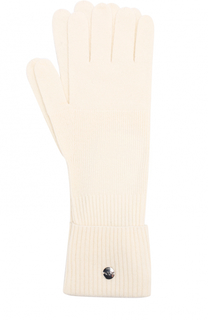 Вязаные перчатки из смеси шерсти и кашемира Escada Sport