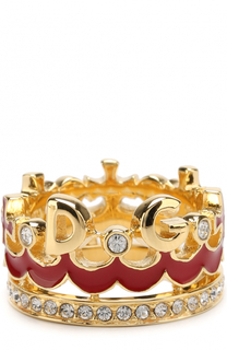 Кольцо с отделкой из кристаллов Swarovski Dolce &amp; Gabbana