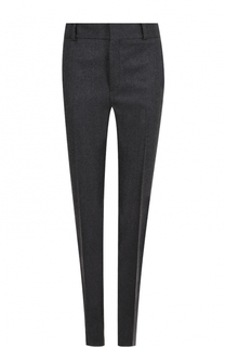 Шерстяные брюки прямого кроя со стрелками Saint Laurent