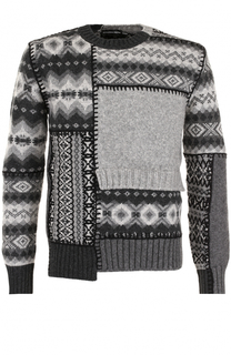 Шерстяной свитер асимметричного кроя Alexander McQueen