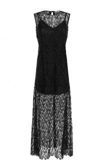 Шелковое кружевное платье-макси Diane Von Furstenberg