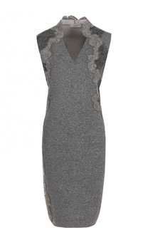 Вязаное платье-футляр с кружевной отделкой D.Exterior