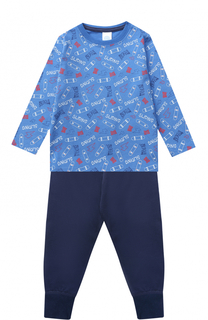 Хлопковая пижама с принтом Sanetta