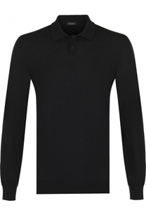 Шерстяное поло с длинными рукавами Z Zegna