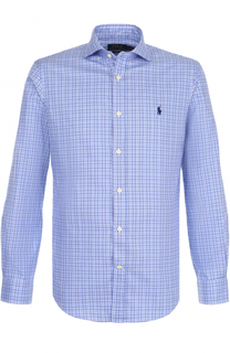 Хлопковая рубашка в клетку Polo Ralph Lauren