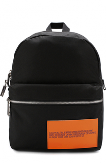 Текстильный рюкзак с внешним карманом на молнии CALVIN KLEIN 205W39NYC
