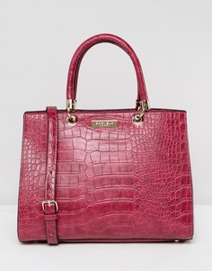 Структурированная сумка-тоут с рисунком крокодиловой кожи Carvela Darla - Розовый