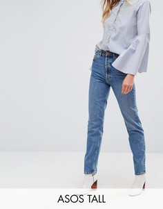 Прямые джинсы ASOS TALL RECYCLED FLORENCE - Синий