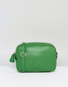Кожаная сумка через плечо с кисточкой Made - Зеленый