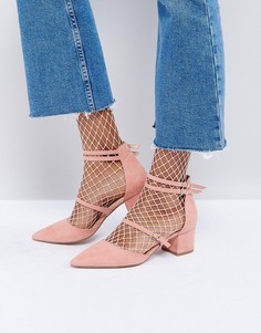 Туфли на каблуке с заостренным носком Office Mae - Розовый
