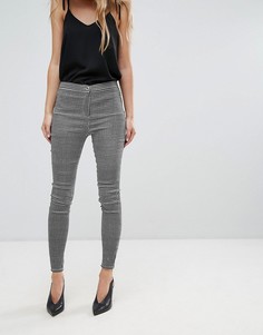 Parisian Gingham Skinny Jeans - Белый