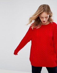 Трикотажный джемпер Monki - Красный