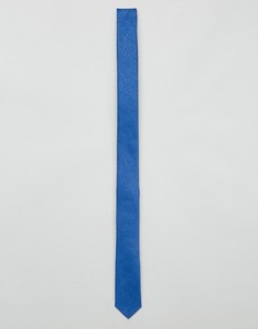 Синий фактурный галстук ASOS - Синий