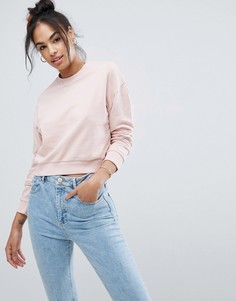 Укороченный свитшот ASOS - Розовый