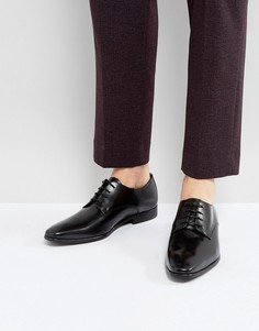 Кожаные туфли дерби со шнуровкой Zign - Черный