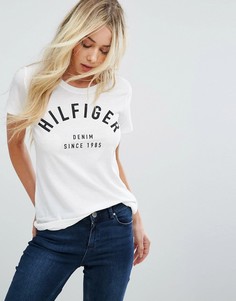 Футболка с логотипом Tommy Hilfiger Denim 1985 - Белый