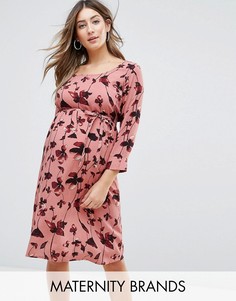 Платье с цветочным принтом Mamalicious - Мульти Mama.Licious