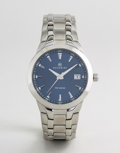 Серебристые часы с браслетом Accurist MB860N - Серебряный
